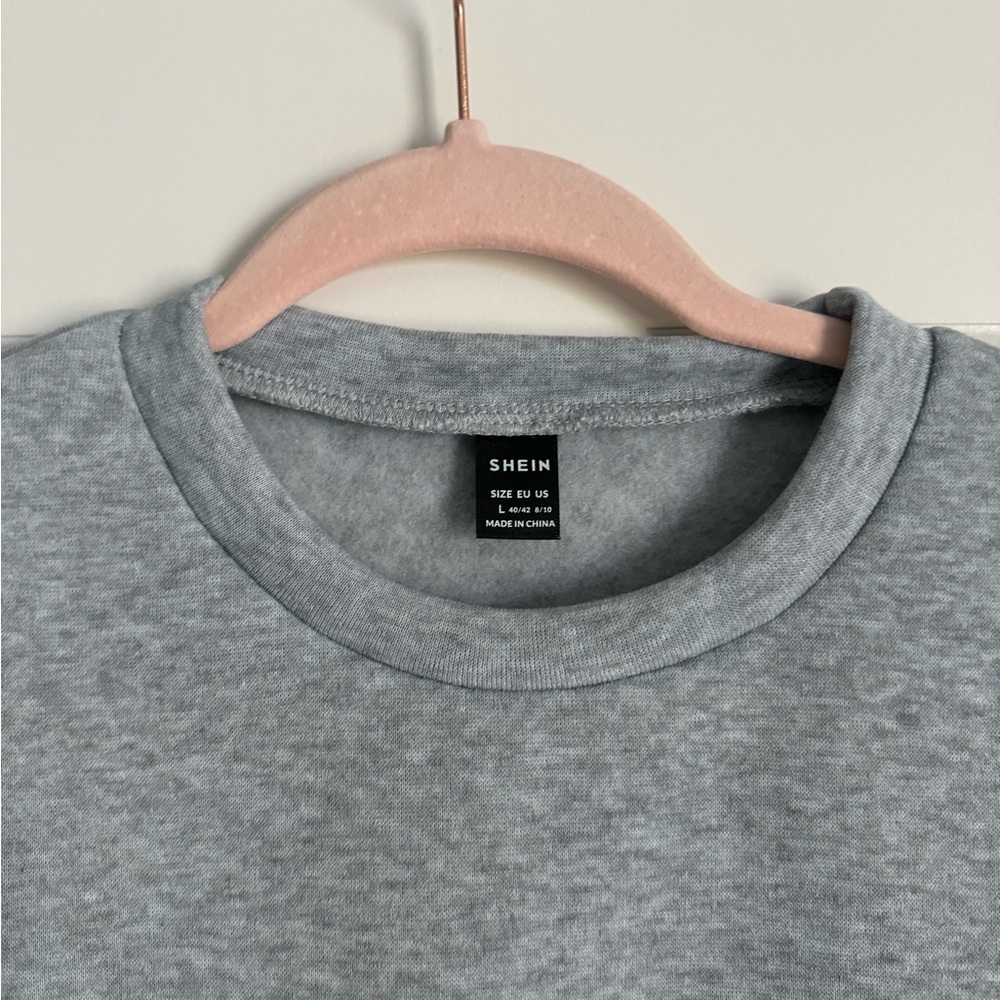 SHEIN Sweatshirt Dress with Pockets - Picture 2 of 2